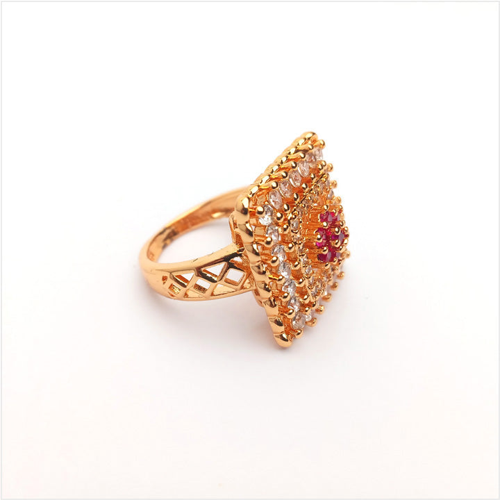 One Carat Ring Design Ruby Pink 0848