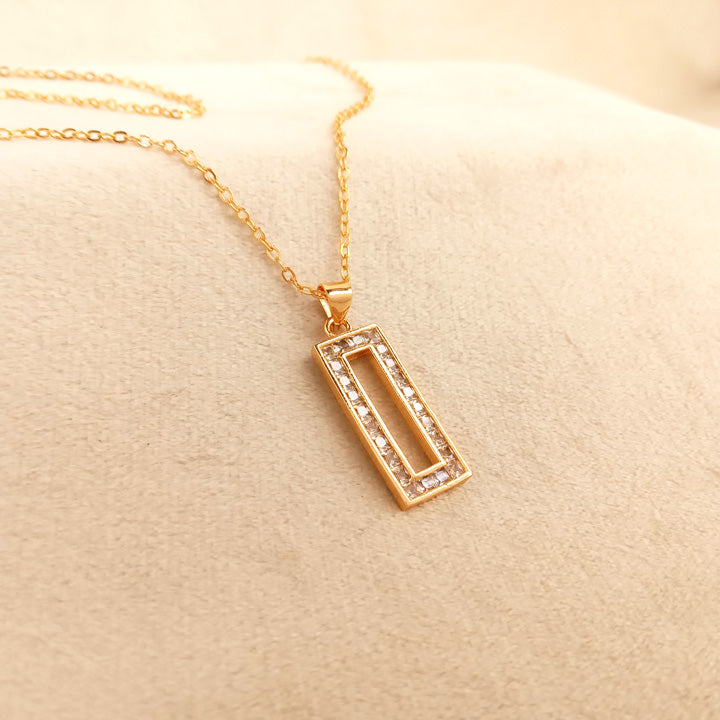 gold bar necklace design