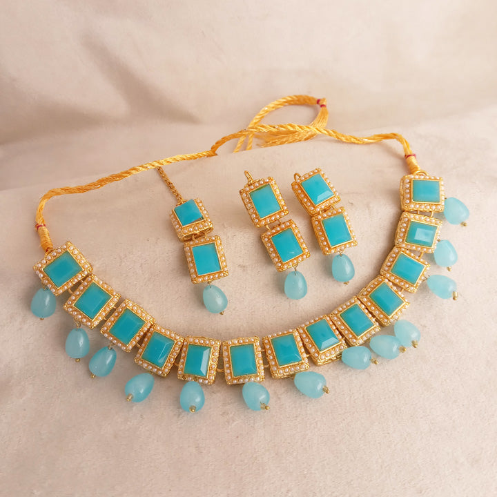 sky blue bridal set