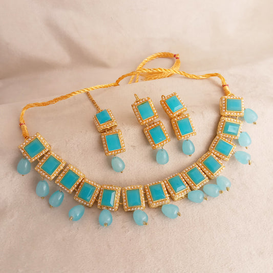 sky blue bridal set