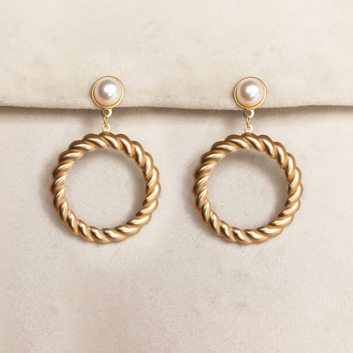 white pearl earrings for girls