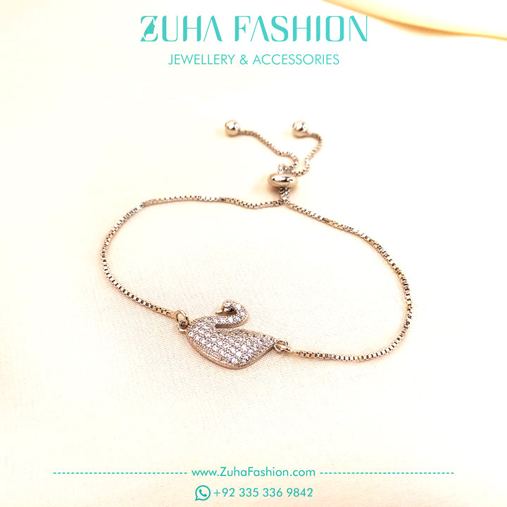 Swan Chain Bracelet for Girls 0955