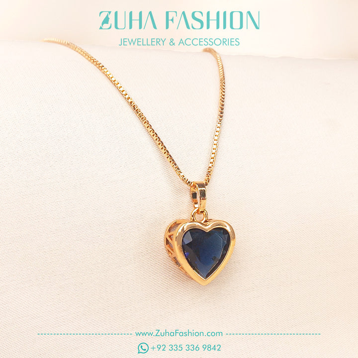 Blue Heart Locket for Girls 0979