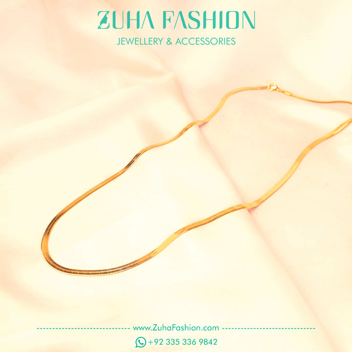 Golden Flat Chain for Men 0987