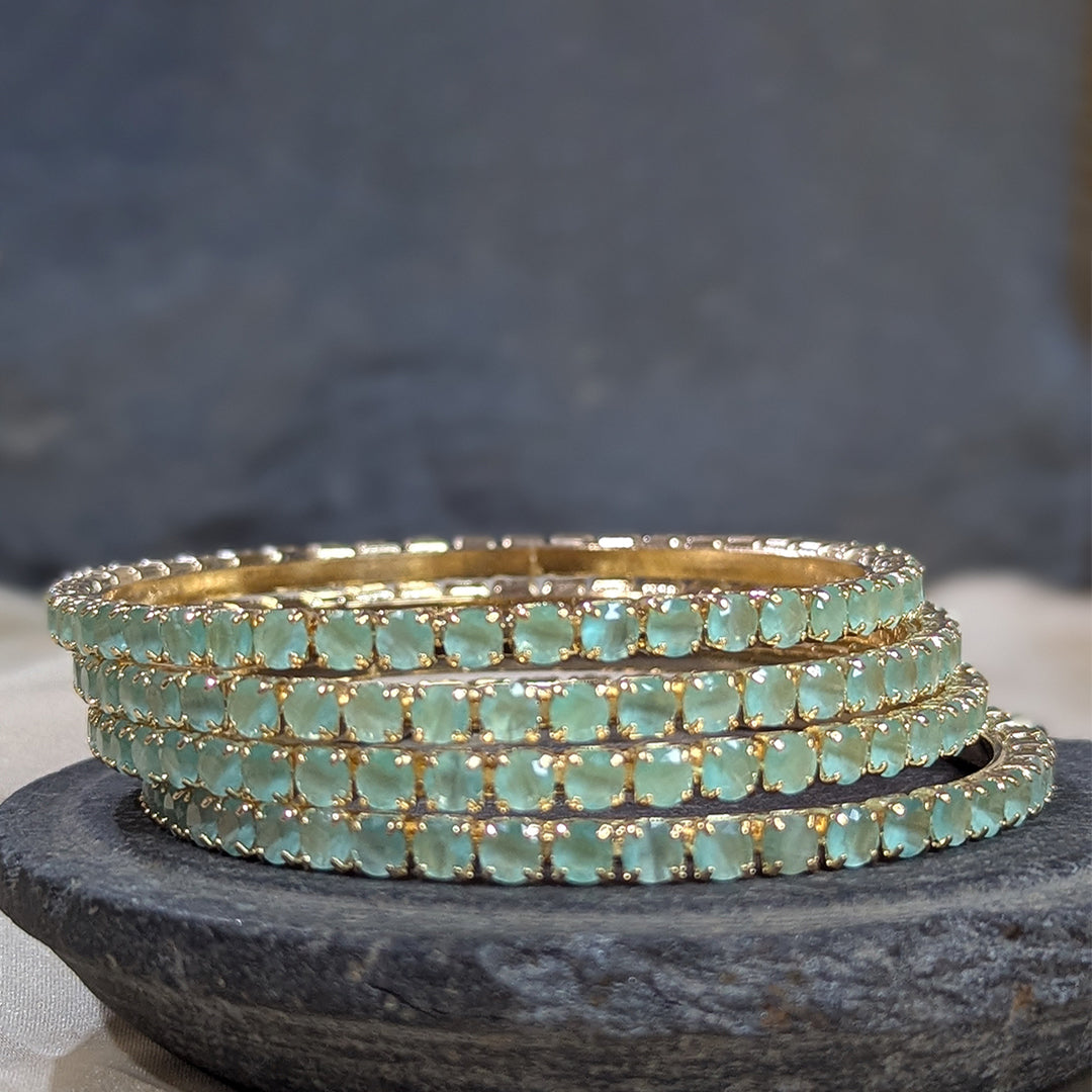 Sea Green Bangle Set 1516