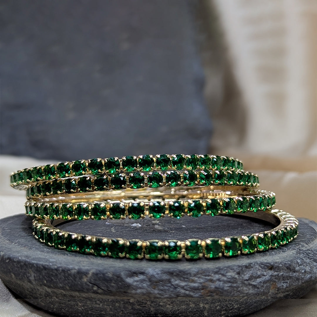 Green Bangle Set 1517