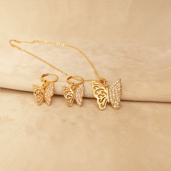 golden butterfly necklace