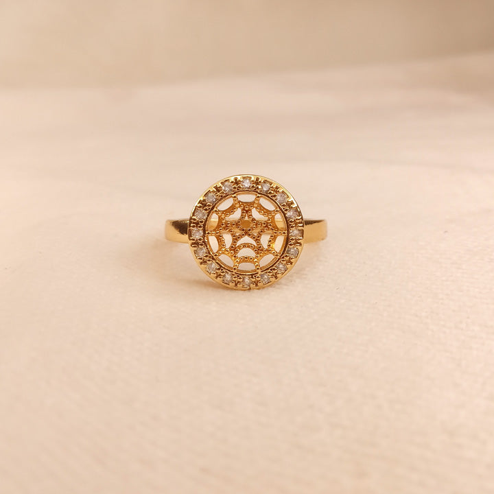 Gold Style Ring for Girls 0598