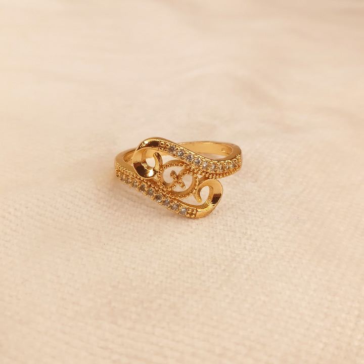 Gold Style Ring for Girls 0599