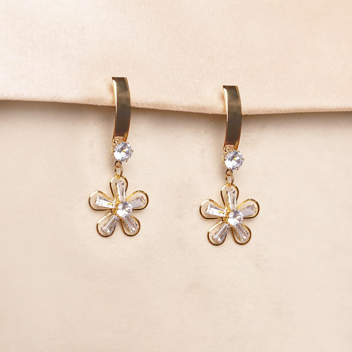 Floral Crystal Earrings 0683