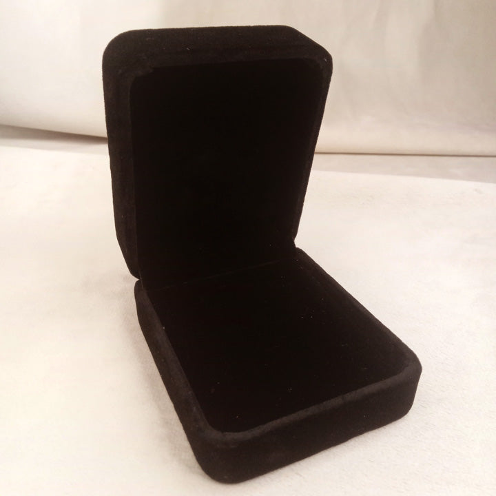 black velvet jewellery box