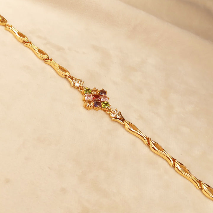 Multicolor Golden Bracelet 0379