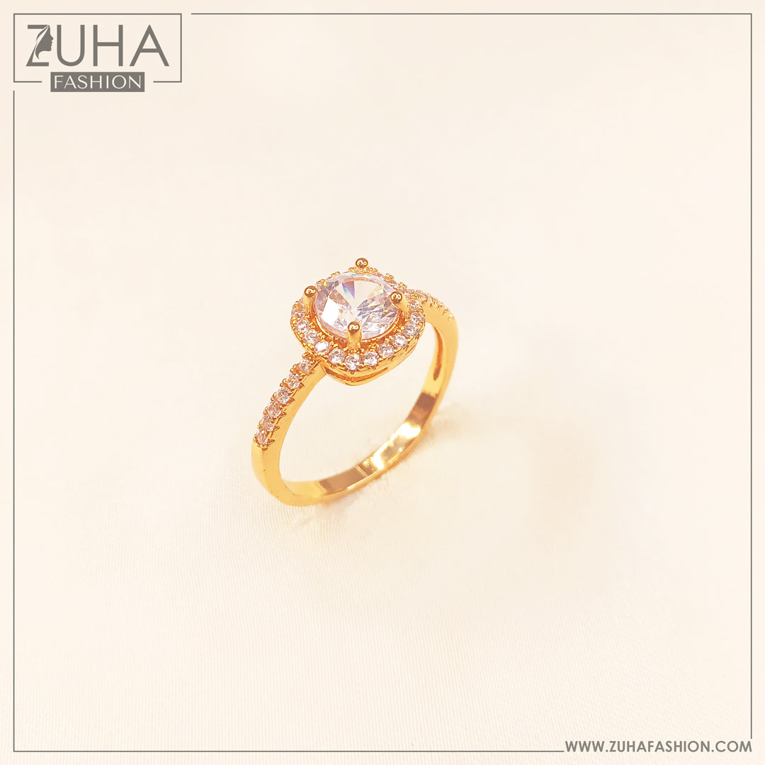 Solitaire Crystal Ring fir Girls 0296