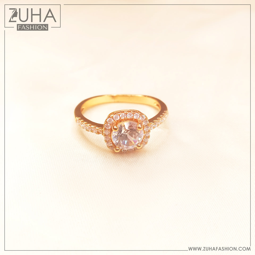 Solitaire Crystal Ring fir Girls 0296