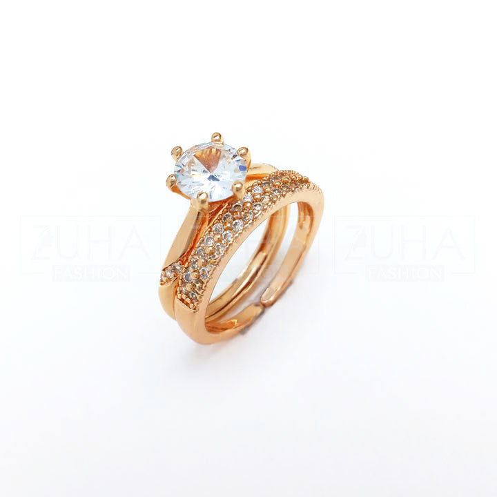 Double gold store ring design