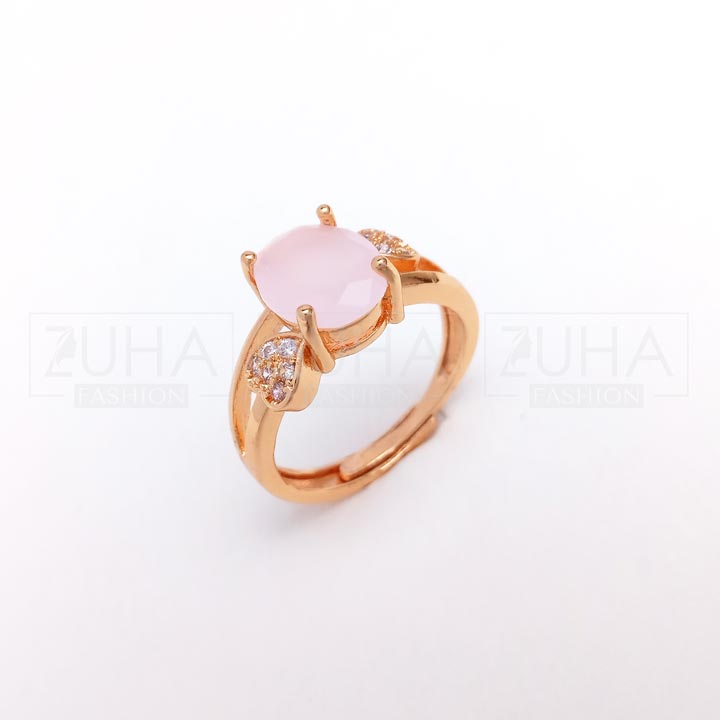 pink zircon ring