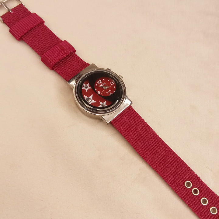 Red Strap Wrist Watch 0562