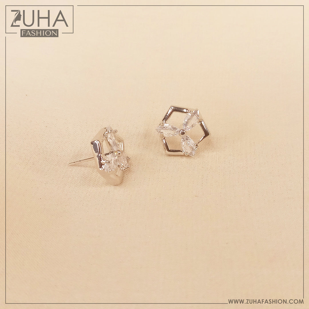 Small Silver Ear Studs 0355