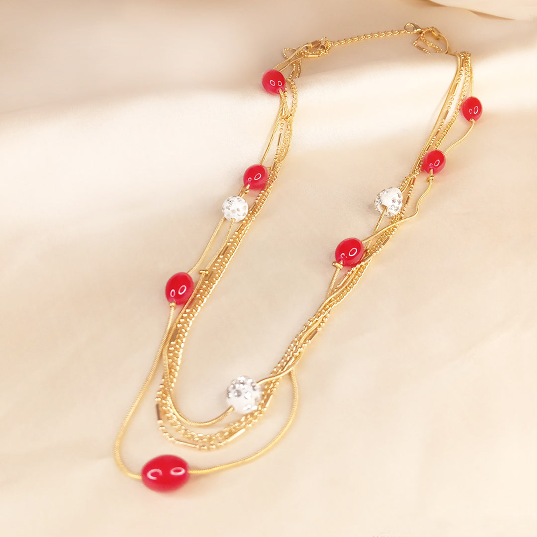 golden red maala