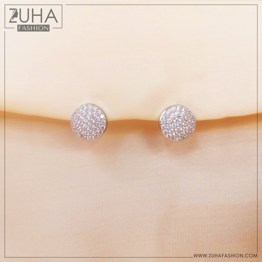 Micro Crystals Silver Ear Studs 0229