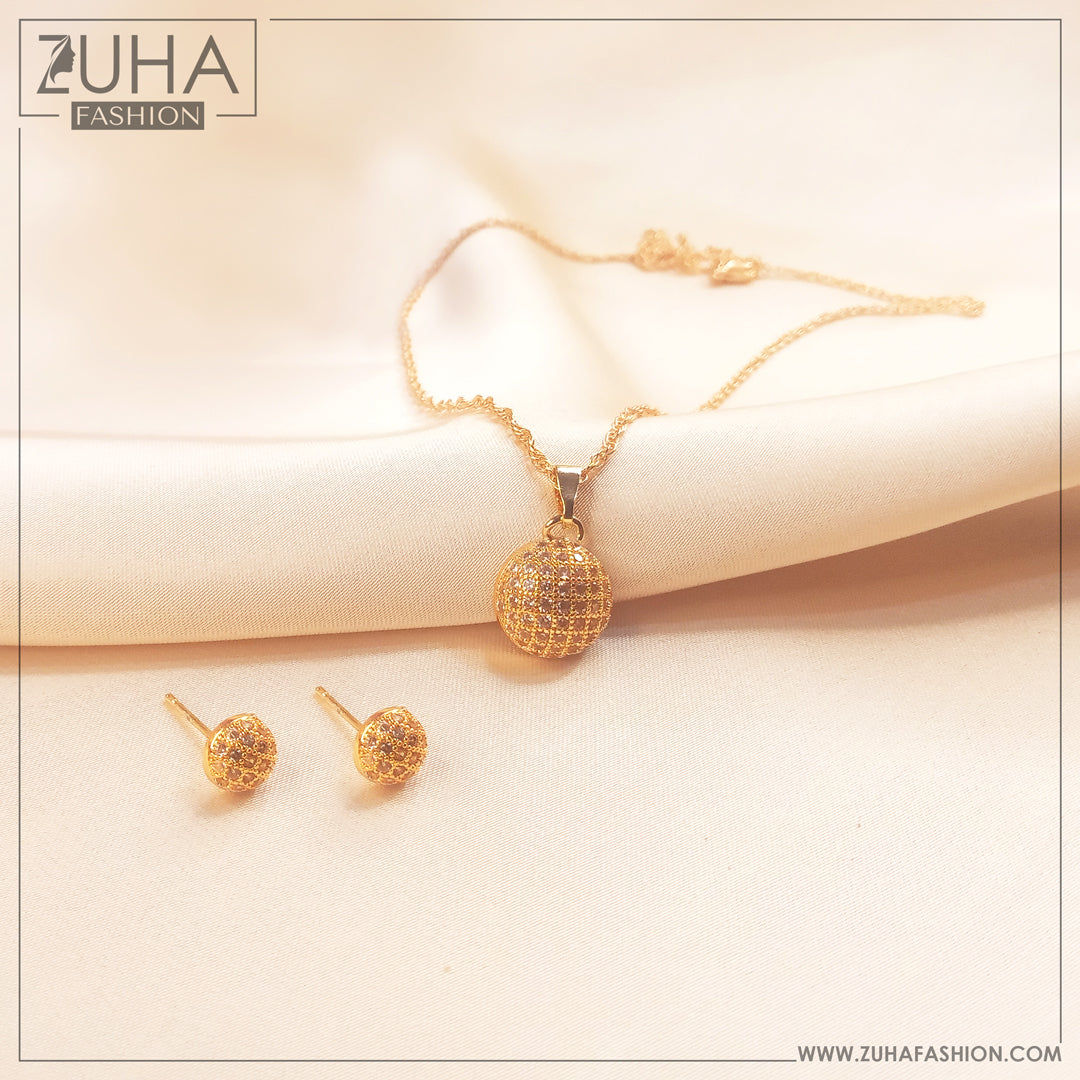 Zircon Necklace Set for Girls 0370
