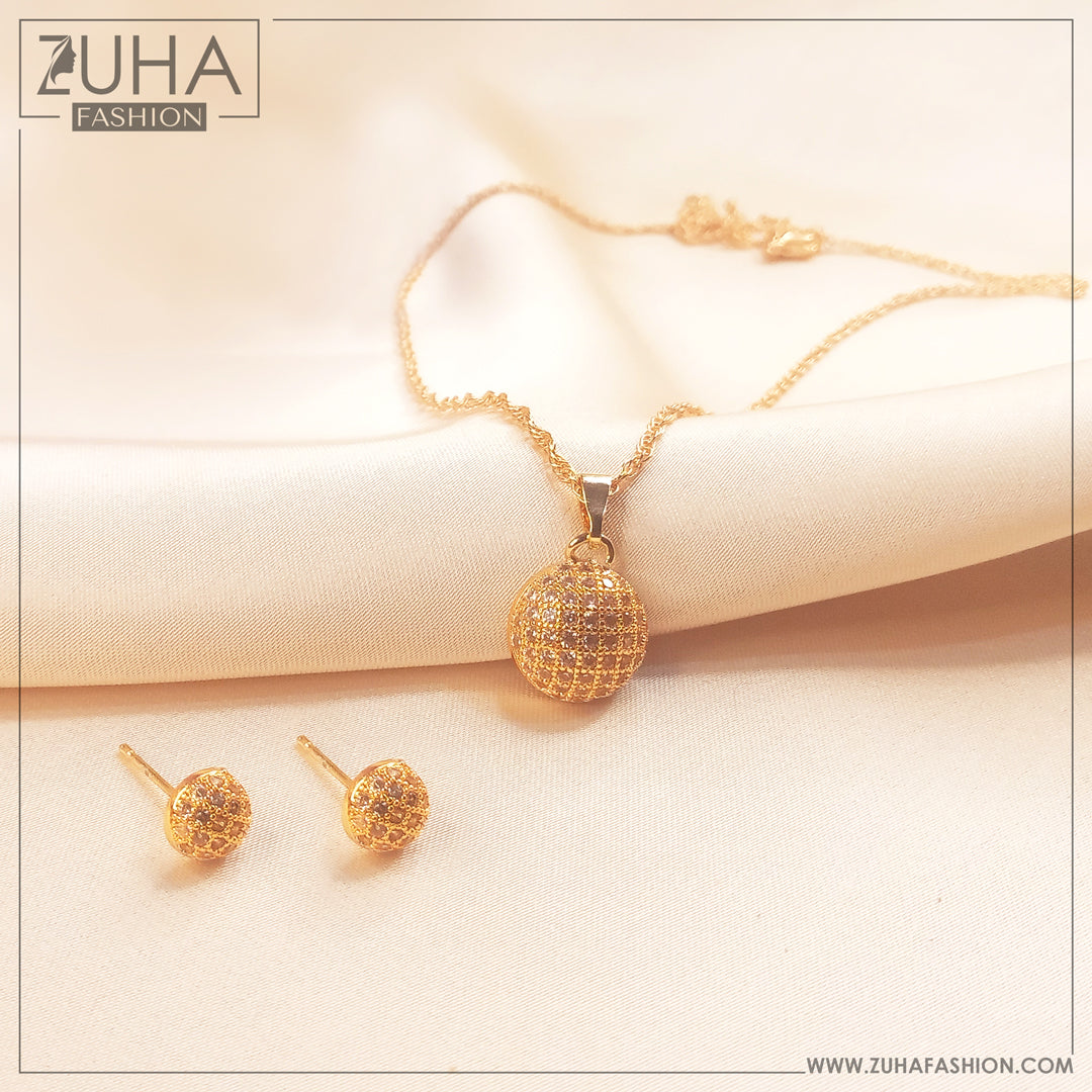Zircon Necklace Set for Girls 0370
