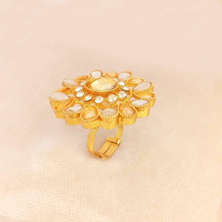 champagne polki ring