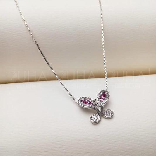 butterfly silver locket for girls