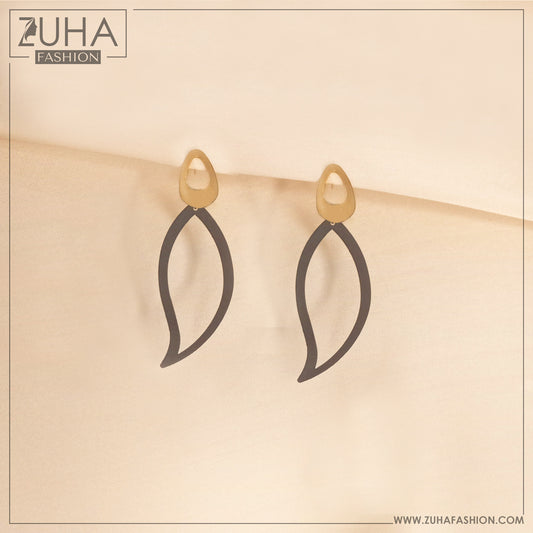Funky Matter Black Earrings 0007