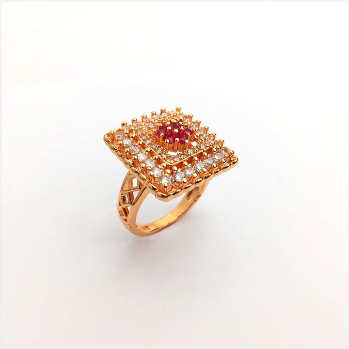 One Carat Ring Design Ruby Pink 0848