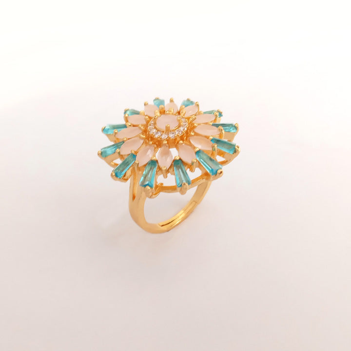 one carat gold plated ring design