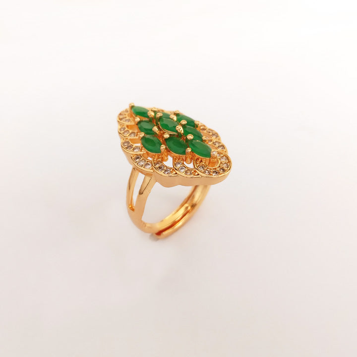 green zircon ring