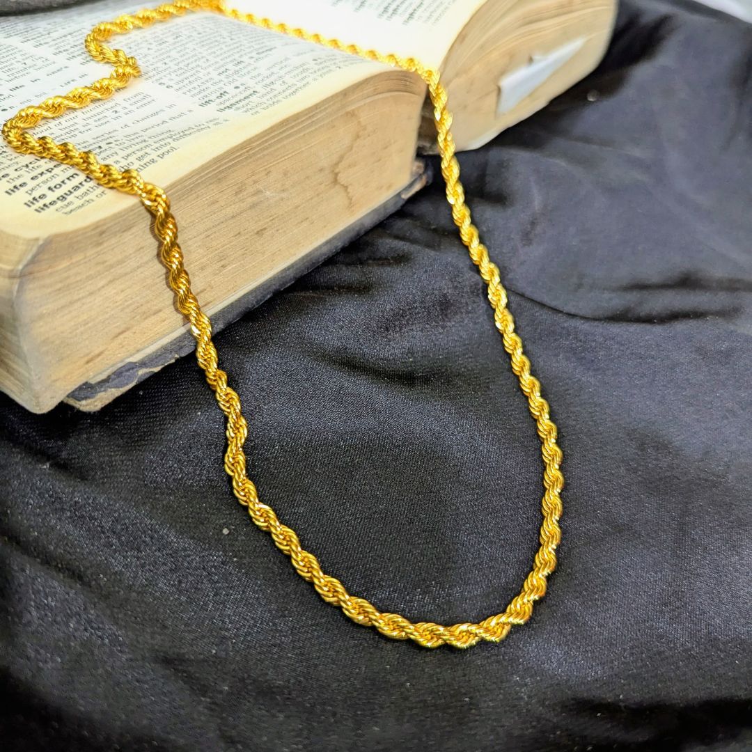 Golden Rope Chain For Men's 1998