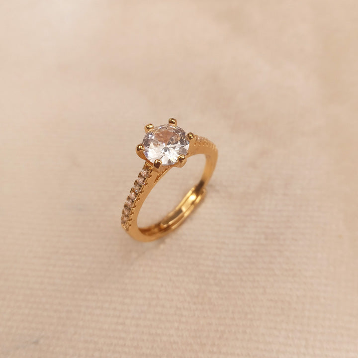 adjustable golden ring for women