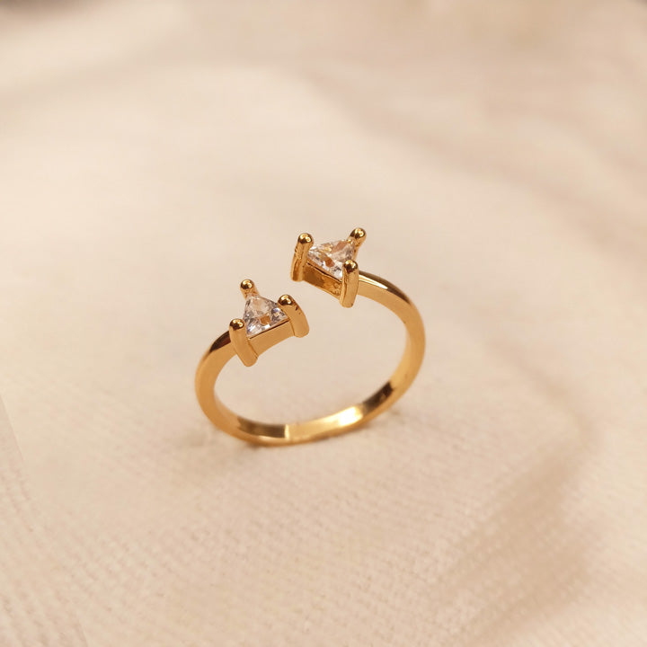 casual golden ring for girls
