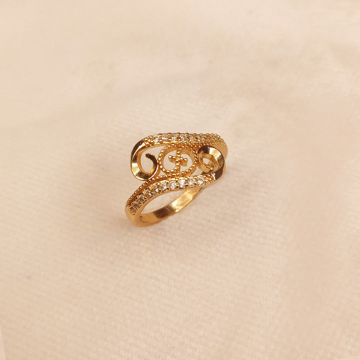 Gold Style Ring for Girls 0599
