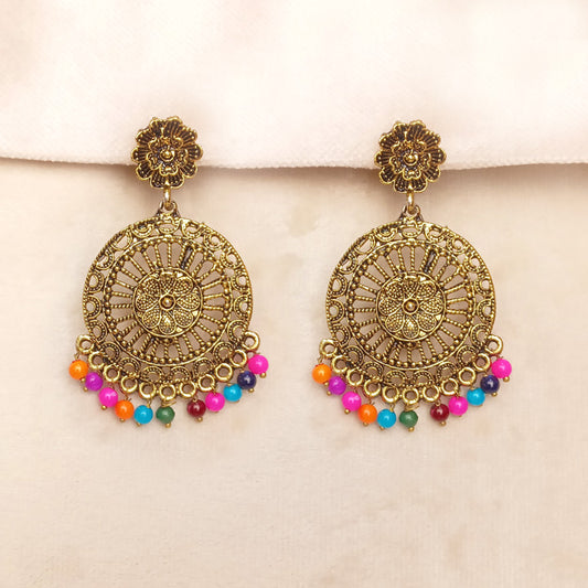 Antique Style Multicolor Earrings 0748