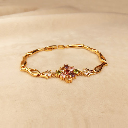 Multicolor Golden Bracelet 0379