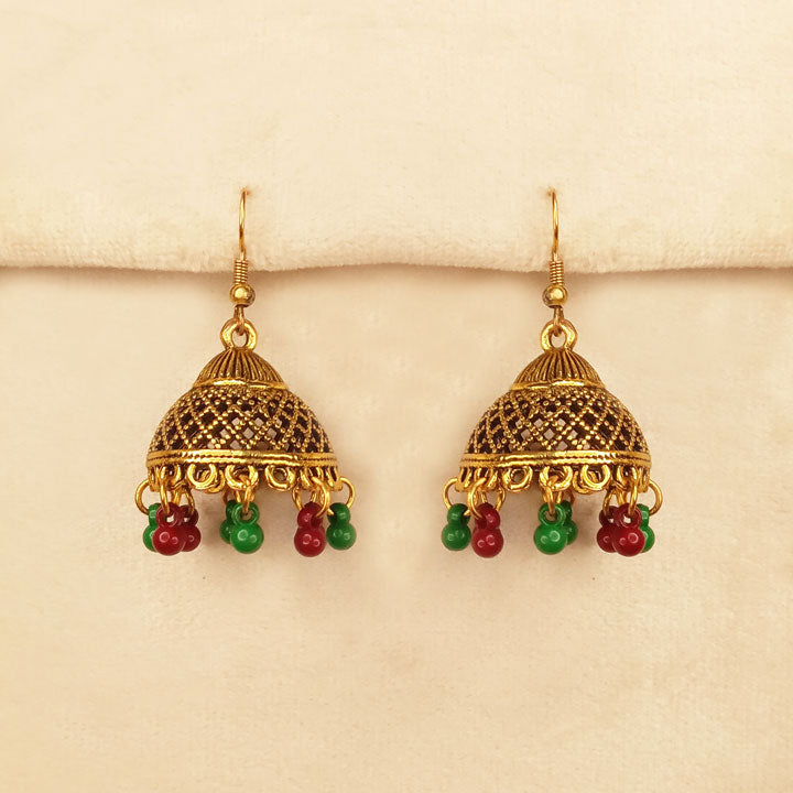 Golden Multicolor Jhumka 0525