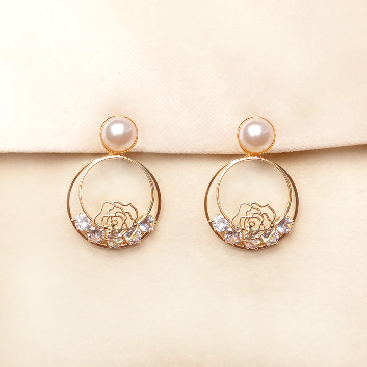 Pearl Flower Earrings 0677