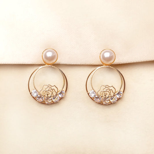 Pearl Flower Earrings 0677
