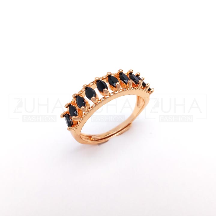 black zircon ring for girls