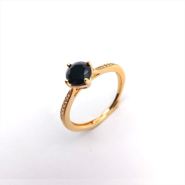 black diamond ring