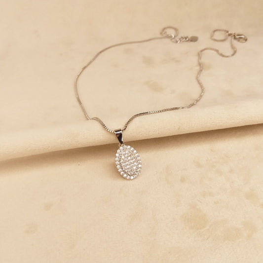 Silver Crystal Locket for Girls 0602