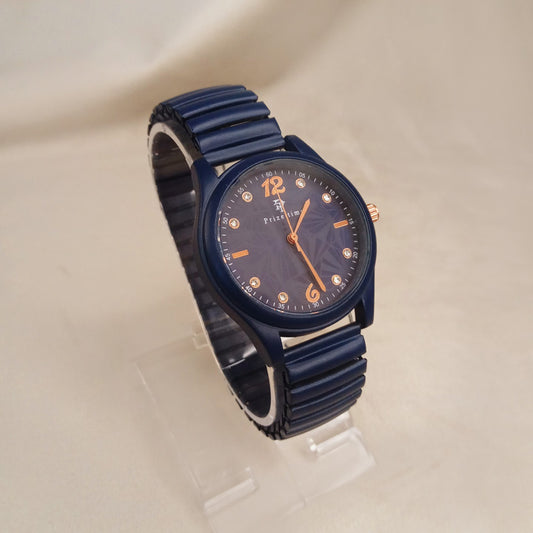 Elastic Blue Strap Bracelet Watch 0571