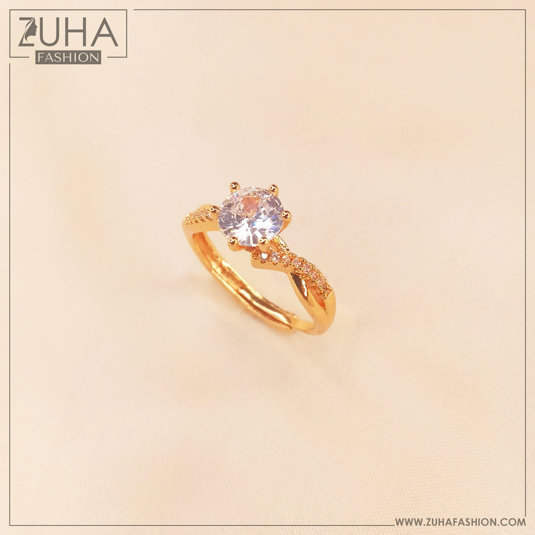 Solitaire Golden Ring 0460