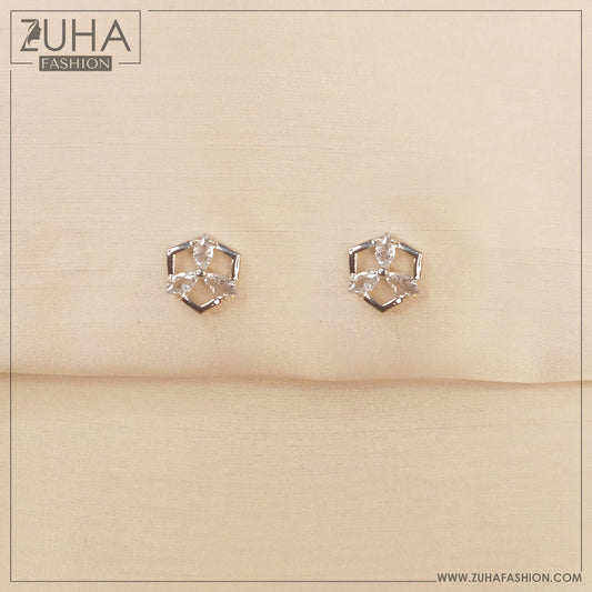 Small Silver Ear Studs 0355