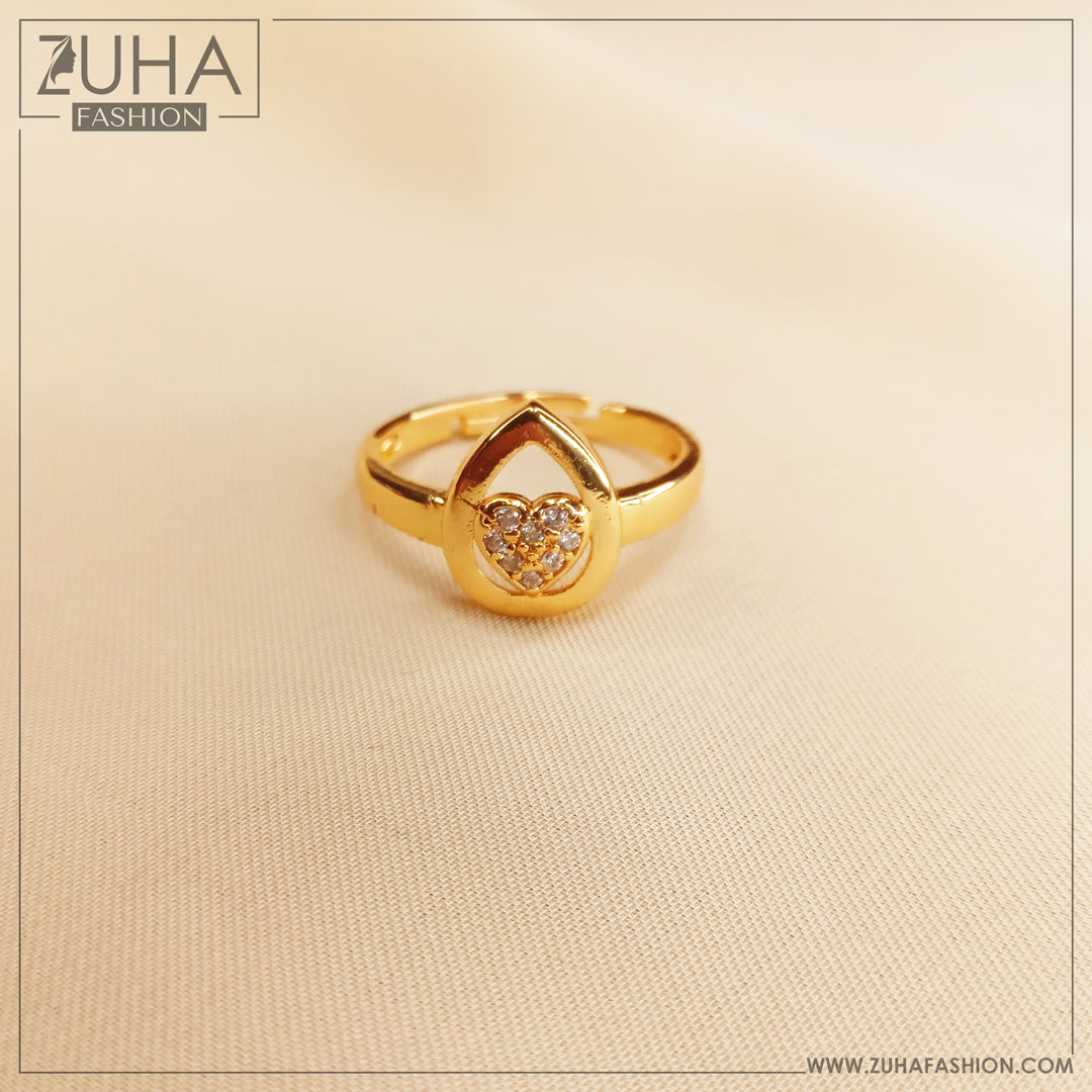 casual golden ring for women