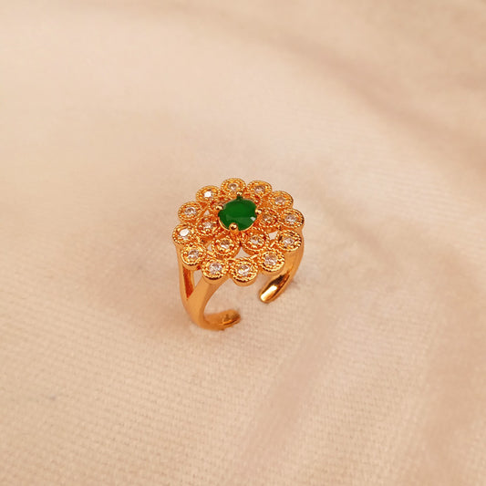 adjustable green ring