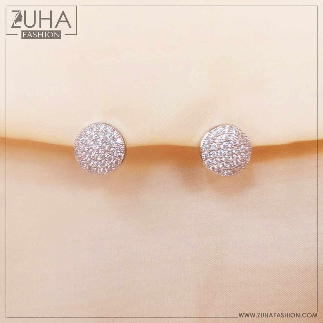 Micro Crystals Silver Ear Studs 0229
